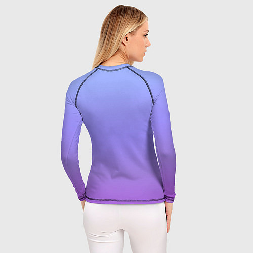 Женский рашгард Фиолетовый градиент / 3D-принт – фото 4