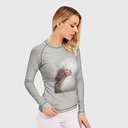 Рашгард женский Девушка-одуванчик, цвет: 3D-принт — фото 2