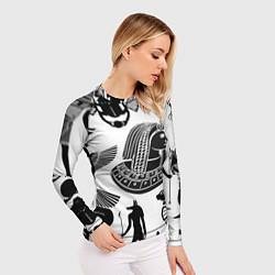 Рашгард женский Египетские знаки, цвет: 3D-принт — фото 2