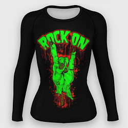 Женский рашгард Rock on zombie