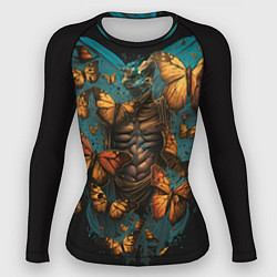 Рашгард женский Бабочки в груди, цвет: 3D-принт
