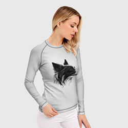 Рашгард женский Арт бордер-колли, цвет: 3D-принт — фото 2