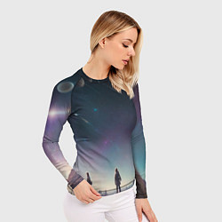 Рашгард женский Космос-арт, цвет: 3D-принт — фото 2