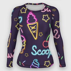 Женский рашгард Неоновые надписи sweet scoop