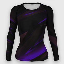 Рашгард женский Blue stripes geometry, цвет: 3D-принт