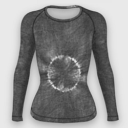 Рашгард женский Серый круг тай-дай, цвет: 3D-принт