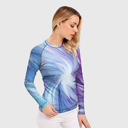 Рашгард женский Вихрь красок, цвет: 3D-принт — фото 2