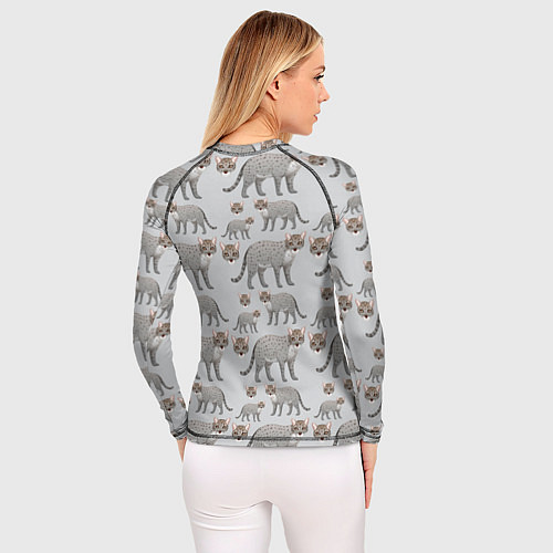 Женский рашгард Дикая кошка / 3D-принт – фото 4