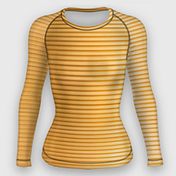 Рашгард женский Золотистый текстурный паттерн, цвет: 3D-принт
