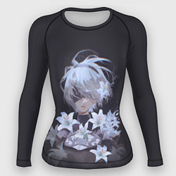 Рашгард женский 2В с цветами, цвет: 3D-принт