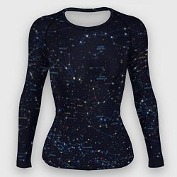 Рашгард женский Звездное небо созвездия, цвет: 3D-принт