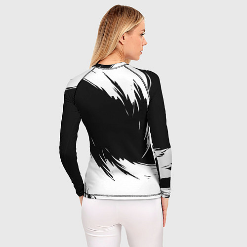 Женский рашгард Mercedes benz - white color / 3D-принт – фото 4