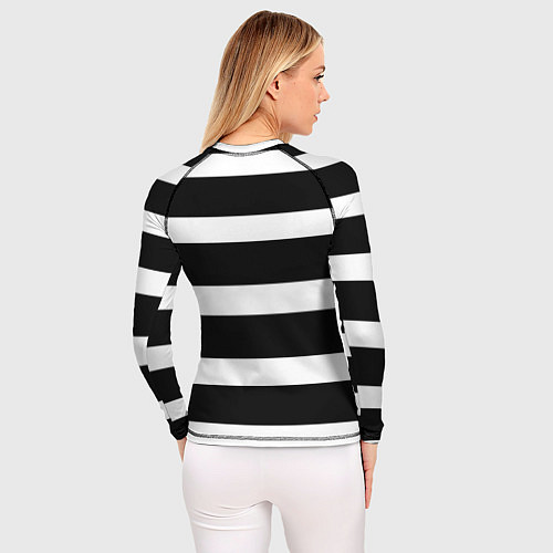 Женский рашгард Полосатая / 3D-принт – фото 4