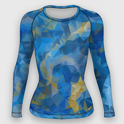 Рашгард женский Blue style, цвет: 3D-принт