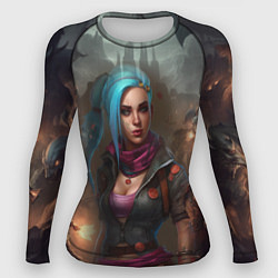 Рашгард женский Jinx art Arcane League of Legends fantasy, цвет: 3D-принт