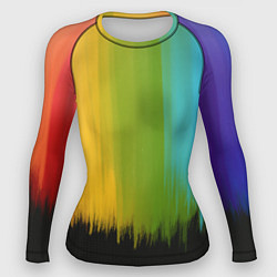 Рашгард женский Летняя радуга, цвет: 3D-принт
