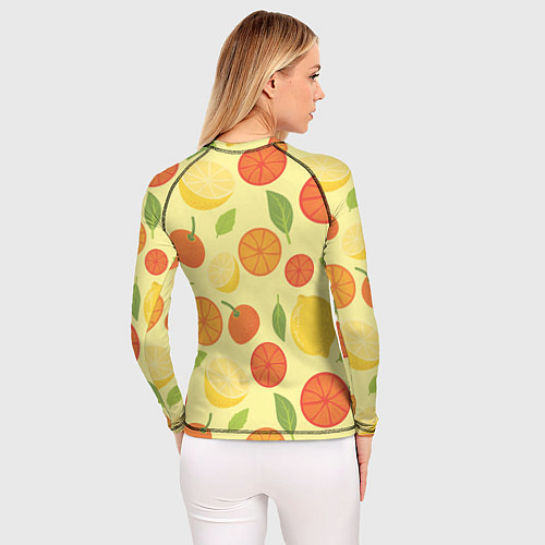 Женский рашгард Цитрусовый рай / 3D-принт – фото 4