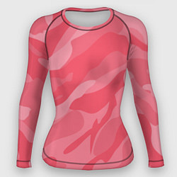 Рашгард женский Pink military, цвет: 3D-принт