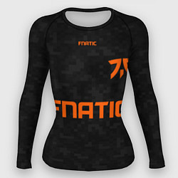 Рашгард женский Форма Fnatic pixels, цвет: 3D-принт