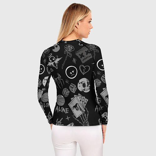 Женский рашгард Sad art / 3D-принт – фото 4