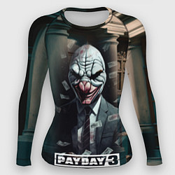 Рашгард женский Payday 3 mask, цвет: 3D-принт