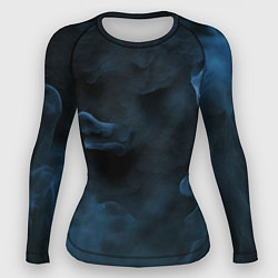 Рашгард женский Синий туман текстура от нейросети, цвет: 3D-принт