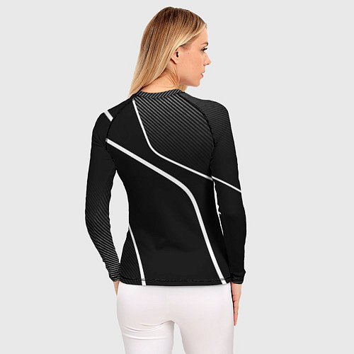 Женский рашгард Counter strike 2 - white line / 3D-принт – фото 4