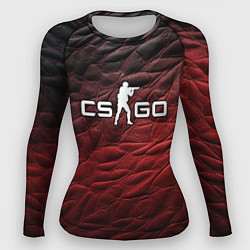 Рашгард женский CS GO dark red, цвет: 3D-принт