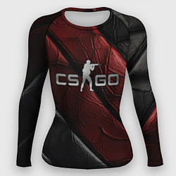 Женский рашгард CS GO dark red texture