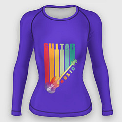 Женский рашгард Абстрактная электрогитара из полигонов