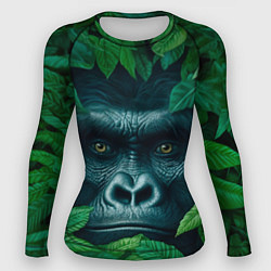 Женский рашгард Горилла в кустах