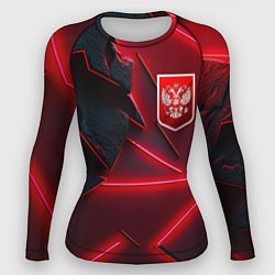 Рашгард женский Красный герб РФ, цвет: 3D-принт