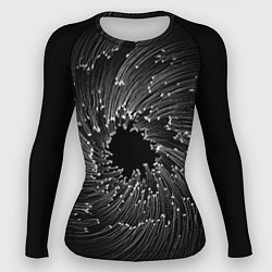 Рашгард женский Абстракция черная дыра, цвет: 3D-принт