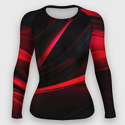 Рашгард женский Red lighting black background, цвет: 3D-принт