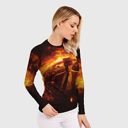 Рашгард женский Оппенгеймер и его детище, цвет: 3D-принт — фото 2