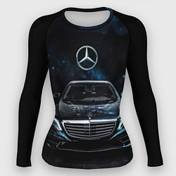 Женский рашгард Mercedes Benz space background