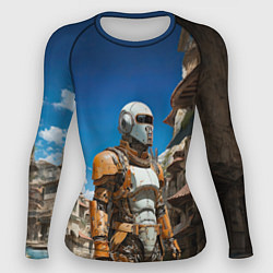 Рашгард женский Космический охотник на курорте, цвет: 3D-принт