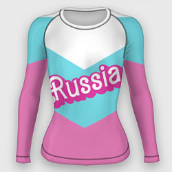 Рашгард женский Russia - barbie style, цвет: 3D-принт