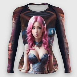 Рашгард женский Красивая татуированная аниме девушка, цвет: 3D-принт