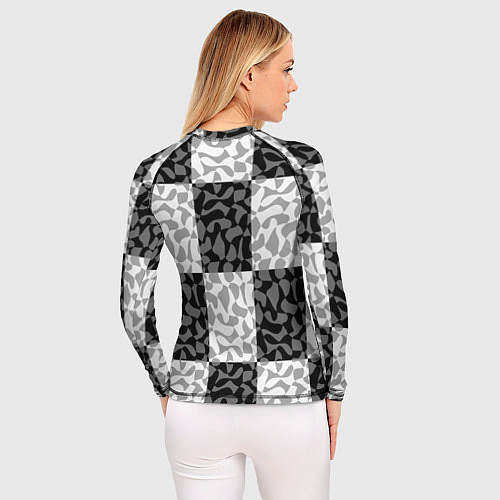 Женский рашгард Smile chaos / 3D-принт – фото 4