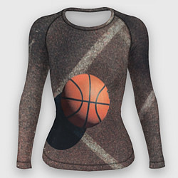 Рашгард женский Мяч баскетбольный, цвет: 3D-принт
