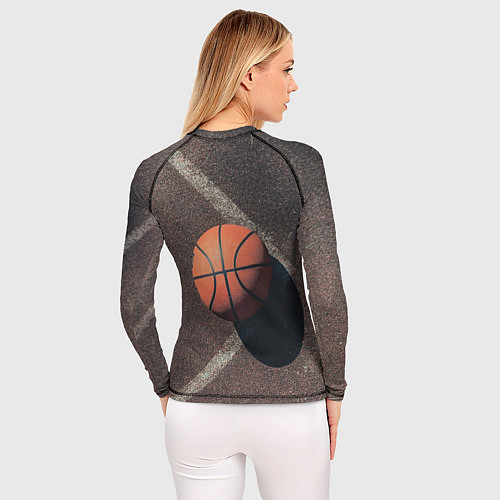 Женский рашгард Мяч баскетбольный / 3D-принт – фото 4