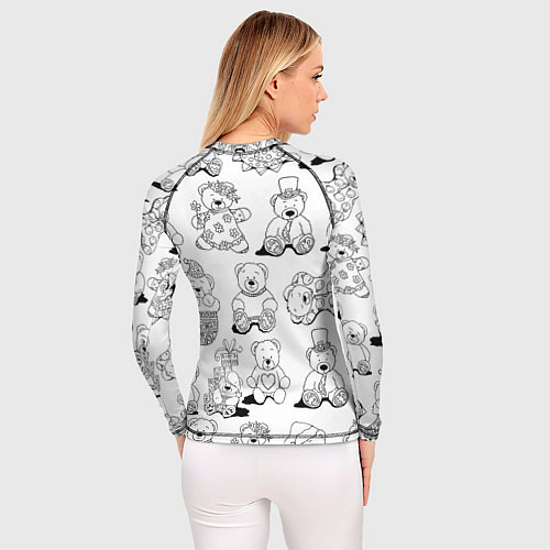 Женский рашгард Семья игрушечных мишек в костюмах / 3D-принт – фото 4