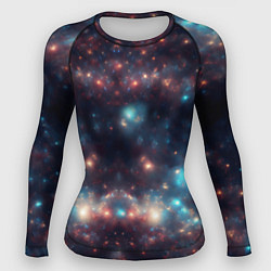Рашгард женский Космический простор, цвет: 3D-принт
