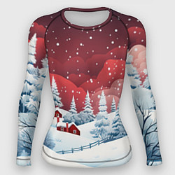 Женский рашгард Искрящийся новогодний воздух