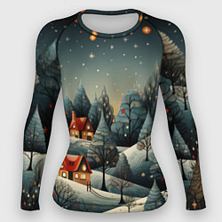 Женский рашгард Зимние развлечения на природе