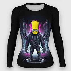 Рашгард женский Cool Bart Simpson - cyberpunk - ai art, цвет: 3D-принт
