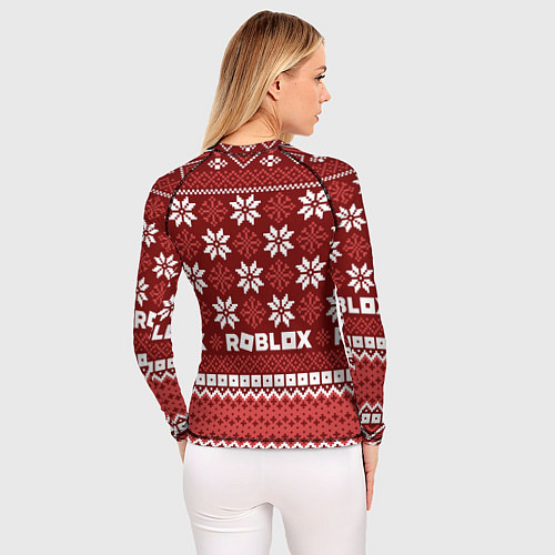 Женский рашгард Roblox christmas sweater / 3D-принт – фото 4