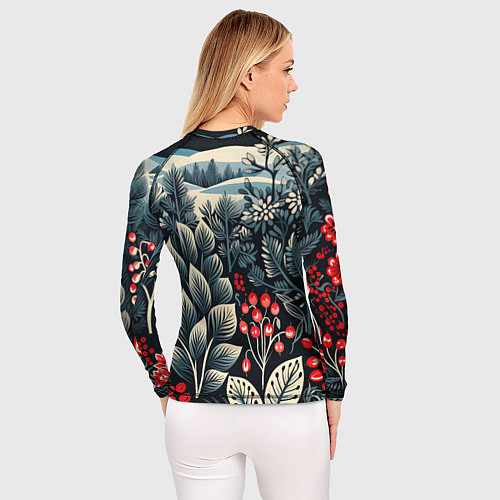 Женский рашгард Хрустальные рисунки / 3D-принт – фото 4