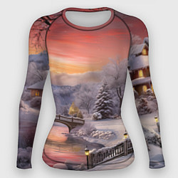 Женский рашгард Морозная сказка праздника